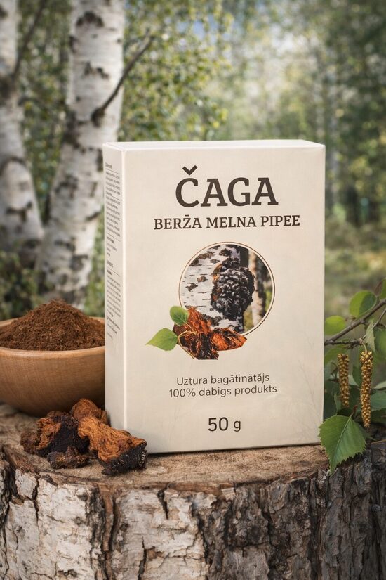ČAGAS-BĒRZA MELNĀS PIEPES TĒJA 50G